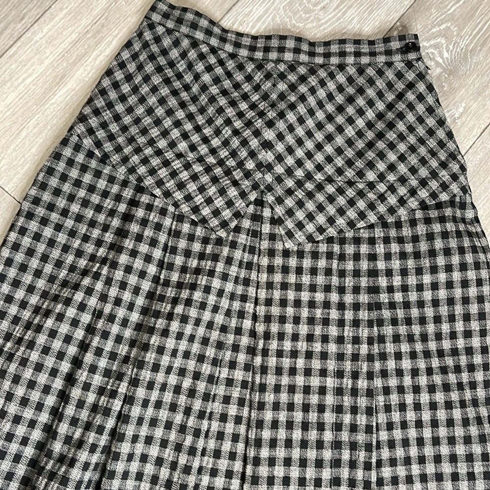 Vintage Arda Ruse Check Pleated Soviet Skirt - Picture 14 of 17
